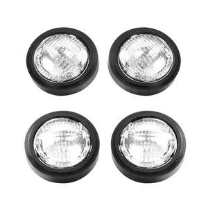 WUTIST Set of 4 Fender Lights Sealed Beam Headlight Compatible With John Deere 2010 2640 3010 3020 4010 4020 1020 1520 1530 5010 5020 6030 Replacement For 388945R1 Clear Lens