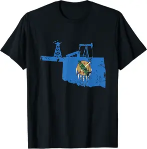 USA Oklahoma Oil Well Oilfeild Oilfield Trash Oilfield T-Shirt - Griseldatu Shop 63B09WJ93H8K