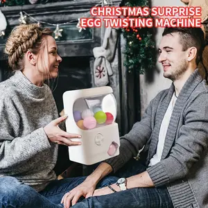 White Capsule Toy Machine + 21 Colorful Empty Capsules Family Surprise Gift Party Surprise Toy Creative Game Holiday Toy Family Interactive Toy Novelty Home Decoration Ornament Christmas Halloween Surprise Gift