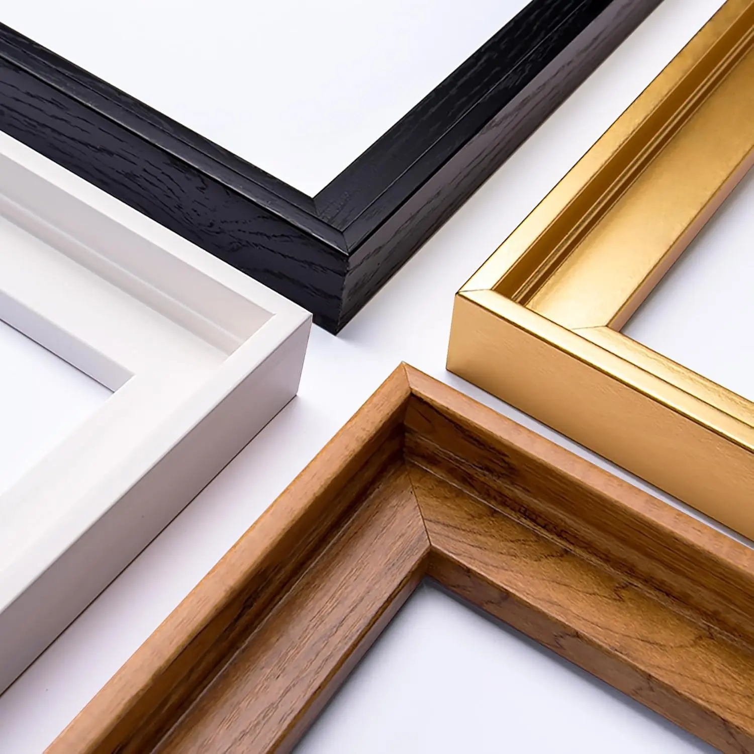 8x12 Canvas Floater Frame, Floater Frame for 0.6"-0.9" Deep Canvas Painting, Floating Frames for Oil Paintings, Painting Frames Kit(8"x12", Black)