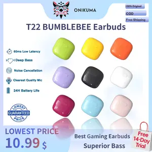 ONIKUMA T22MINI Macaron Wireless Earbuds Affordable Macaroon Color TWS Bluetooth Earphones Earbuds Bluetooth 5.3 Built-in Microphone Headsets With Type-C Port Compatible All Device
