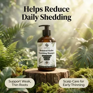PEPTIVINE Botanical Hydra Nourishing Shampoo with 25+ Chinese Herbal Extracts for Healthy Scalp Hydro-Nourish & Root Repair 11.16 fl oz