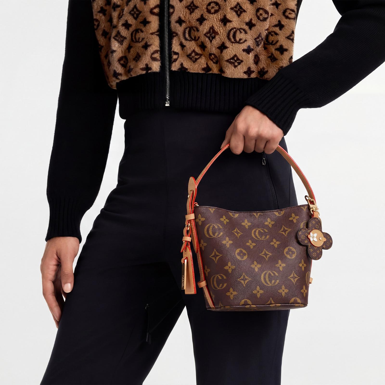 CN6098 New Fashion Printed Bucket Bag 2026, Luxurious and Trendy Shoulder Bag