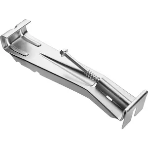 Aluminium Speed Screw Gutter Hanger with Clip or Without Clip, Available in 5", 6", 7" Gutter Sizes, Suitable for 3" Screw Installation - Hangable
