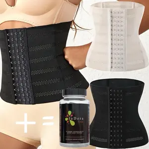 JADERA Fire & Apriete Abdominal Adjustable Waist Support Belt for Women with Shapewear Gift Compression Basic Minimalist Fitness Wear for Outdoor Indoor Activities
