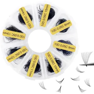 Premade Fans Eyelash Extension, 1 Set 8-15mm Handmade Loose Volume Lashes, Thickness C Curl 8-15mm Volume Eyelash Extensions, Makeup, Individual Lash Clusters