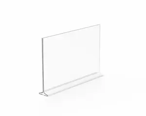 FixtureDisplays® 24PK 17x11" Clear Polystyrene Sign Holder Picture Frame Photo Menu Holder Countertop Display Rack 11193-3-17x11-24PK-NF Peel off protective film (white) before use.