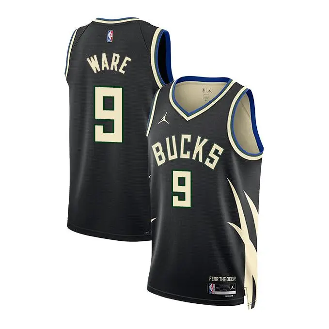 Jordan 2022 Statement Edition Kel'el Ware Milwaukee Bucks Swingman Jersey