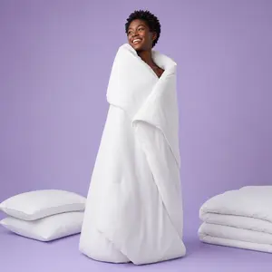 Cloudy Sleep | MarshHug Comforter – Double-Stuffed Cloud-Touch Fibers, Season-Smart Fill, Fully Washable bedding bed accessories, Mother's Day Gifts