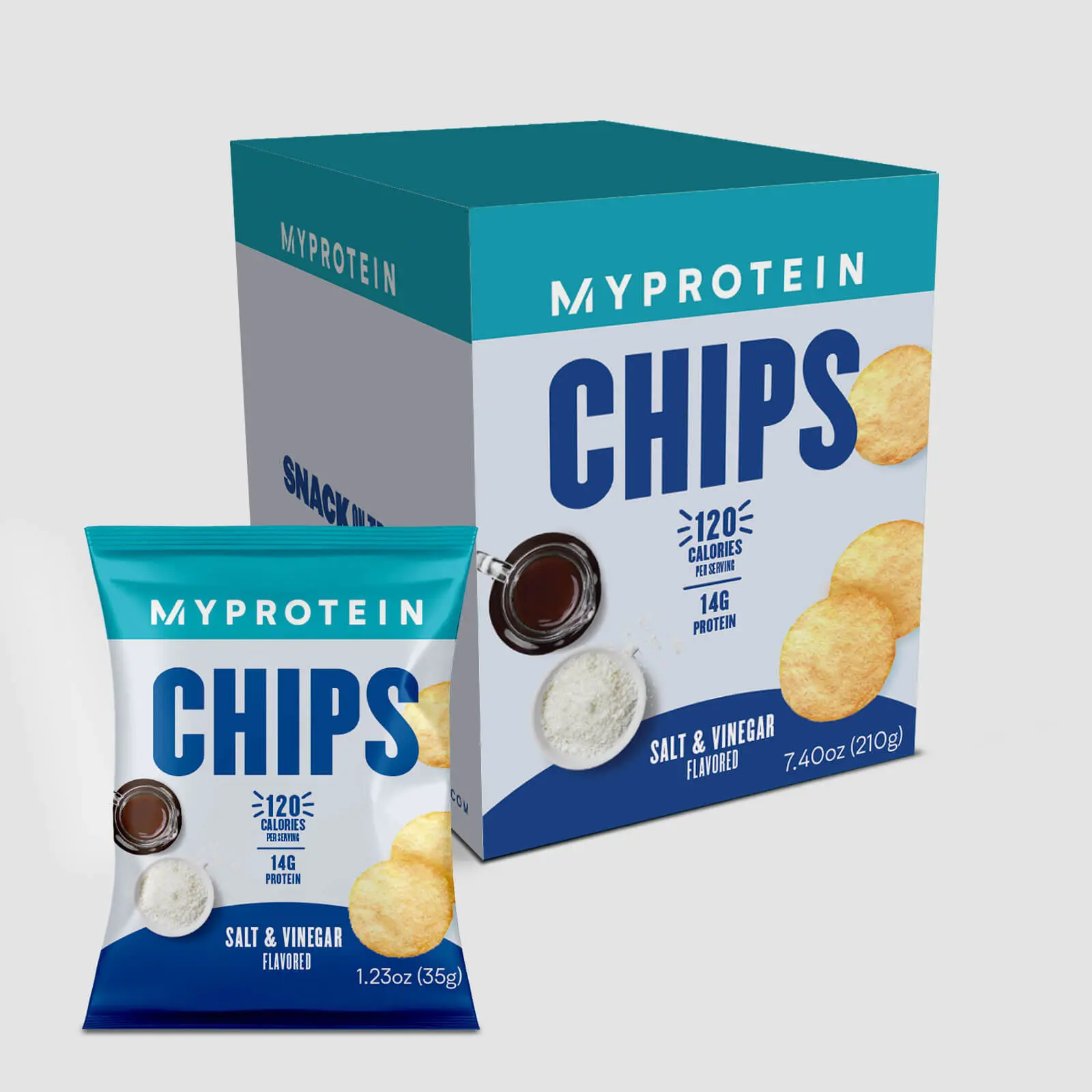 Protein Chips, 14g of Protein per Bag (Box of 6)