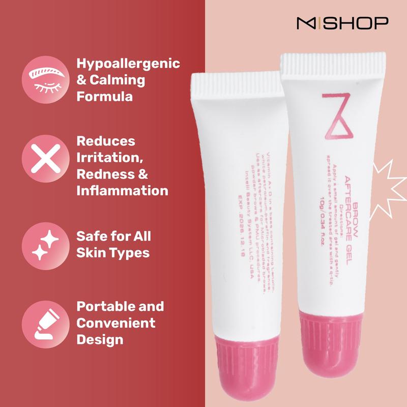 M - PACK OF 25 Brow Eyebrows Aftercare Gel Ointment For Microblading, Brows & Permanent Make Up - Repair Cream Tube - Anti-Inflammatory, Better Pigment Retention Eyebrow Protector 10g/0.34 fl oz
