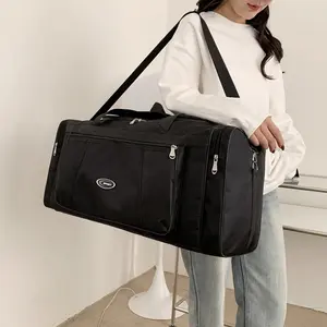 Waterproof Travel Duffle Bag Large Capacity Weekender Bag for Gym Sports Outdoor Activities Oxford Fabric Durable Carry on Bag with Separate Pockets