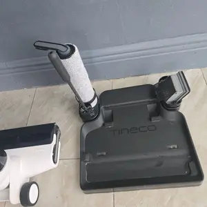 Tineco Floor ONE Stretch S6 - Aspiradora inalámbrica en seco y húmedo, trapeador inteligente de 180°, 40 minutos de larga duración de 158 ℉ Flashdry autolimpiante, limpieza de bordes de doble cara,
