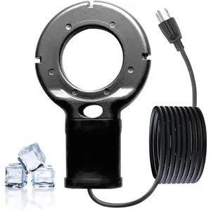 Upgraded 500-Watt De-Icer - Submergible Cast Utility De-Icer with Black Teflon Coating Film for Mineral Buildup and Corrosion Resistance