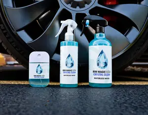 Rim Magic USA Crystal Clean Waterless Car Wash - Standard Bundle - Convenient, & Effective -16 oz, 8 oz , 2 oz Bottle
