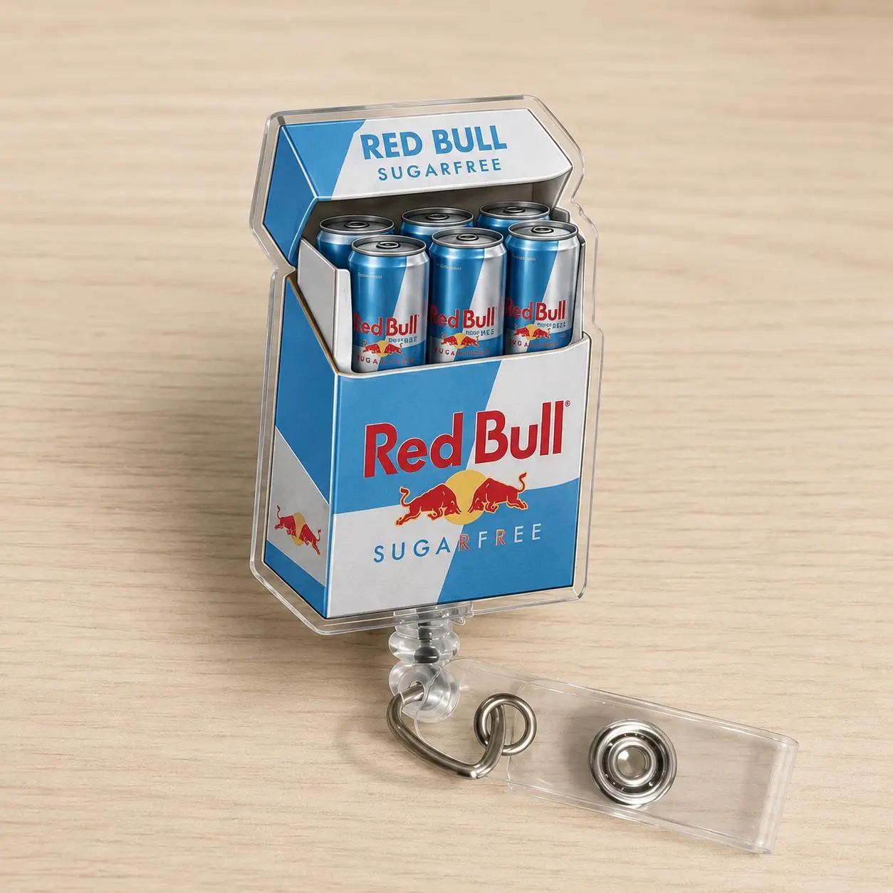 Energy Drink Badge Reel, Sugar Free Caffeine ID Holder, Night Shift Nurse Clip, Funny Coworker Gag Gift, Medical Lanyard, ER Nurse Badge