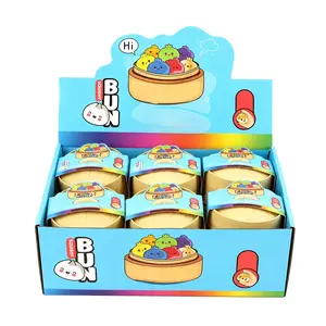 6pcs squishy mystery box super popular rainbow glitter dumplings that can be squeezed and squished; cute transparent, shiny dumpling-shaped stress relief toys; anti-anxiety sensory toys suitable as party favors and Easter gifts for children and adults.