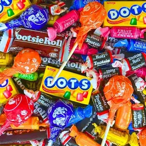Tootsie Roll American Vintage Mix Assorted Candy Sampler Variety Pack Tootsie Pops, Fruit Chews, Tootsie Rolls & Dots Fun Size Peanut & Gluten Free Treats (1-Lb)