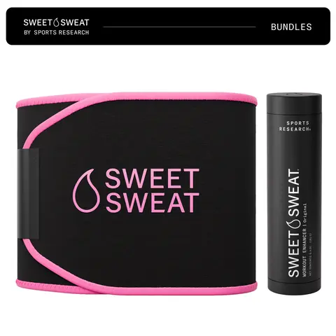 Sweet Sweat Gel (6.4oz) + Waist Trimmer (Large) Bundle