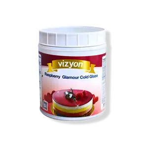 Vizyon Raspberry Glamour Cold Glaze - 2.2 lbs - Ready-to-Use Mirror Effect