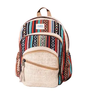 Hemp backpack, Handmade light weight large  size bag for outdoor and indor outdoor backpack