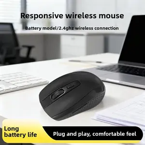 Single Mode (2.4g) Battery Model, Lightweight Ergonomic Design, Easy Replacement, No Frequent Charging, Ideal for Office/gaming/home Use