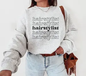 Hairstylist Sweatshirt, Retro Hair Stylist ,  Boss Sweater, Unisex Salon Crew Top
