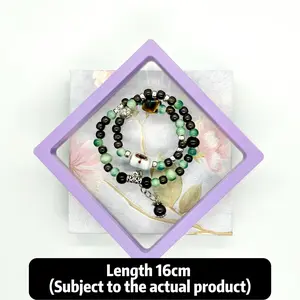 Cloud Mountain Meditation Handmade Ceramic Double-Band Bracelet Adjustable Fit Zen Chic Cultural Fusion in Elegant Red Box for Gifting Ethnic Inspired Jingdezhen Ceramic Double Loop Bracelet with Pendant Chain Trendy Stack Bangle Summer Dainty Jewelry Spr