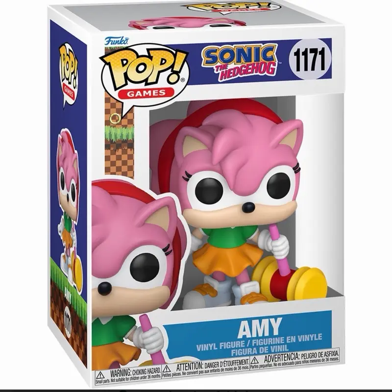 Funko Sonic the Hedgehog Amy Collectible Figure #1711, Unisex Display Piece, Approximately 6 cm Tall Action Figure