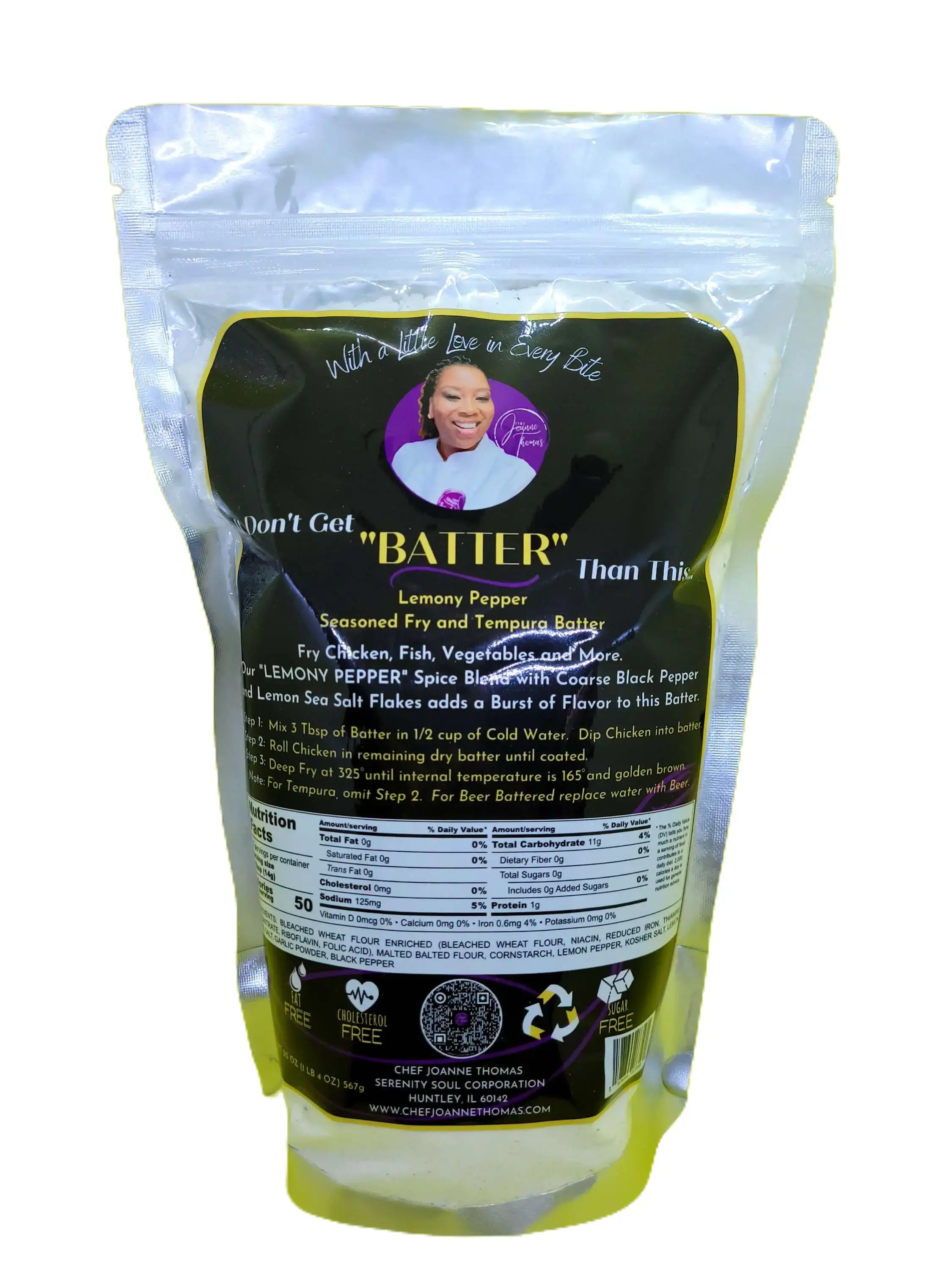 It Don't Get "BATTER" Than This "Lemony Pepper" Flavor Spice - Seasoned Fry & Tempura Bake Mix with Lemony Pepper Spice and Flakes