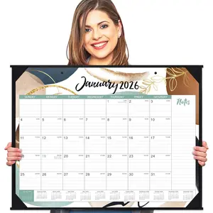 2026 Desk Calendar - Large 2026 Desk Calendar 22'' x 17'', Jan 2026 - Dec 2026, 12 Months Calendar 2026, Desk Pad, Large Ruled Blocks, Notes Section,  Desk/Wall Calendar Organizer