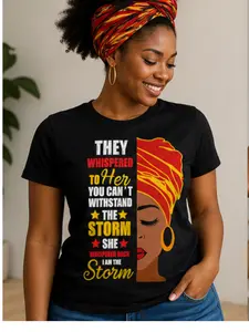 Black Girl Magic I Am the Storm Graphic Tee