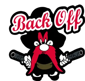 Back Off Sticker Car Truck Window Laptop