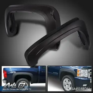Fender Flares Fit For 2007-13 Chevy Silverado 1500 Crew Cab 5.8' Bed Wheel Cover