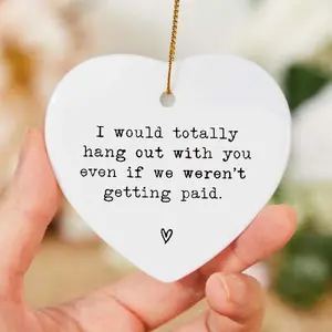 Funny Playful Coworker Gift Ornament, Perfect Present for Work Friends & Colleagues, Unique Christmas Decoration for Office Celebrations