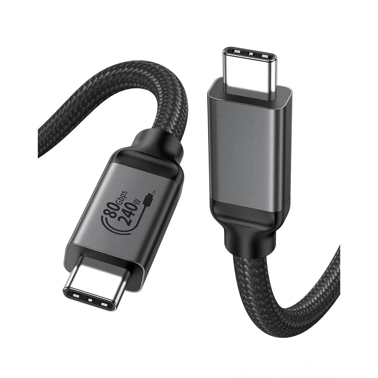 USB-IF Certified 80Gbps USB 4 for Thunderbolt 5  5FT, 120Gbps for Dual 8K, 240W PD3.1 , Braided USB C Video  Compatible for Thunderbolt 4, MacBook,  17/16,  mini