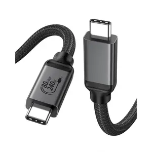 USB-IF Certified 80Gbps USB 4 for Thunderbolt 5  5FT, 120Gbps for Dual 8K, 240W PD3.1 , Braided USB C Video  Compatible for Thunderbolt 4, MacBook,  17/16,  mini