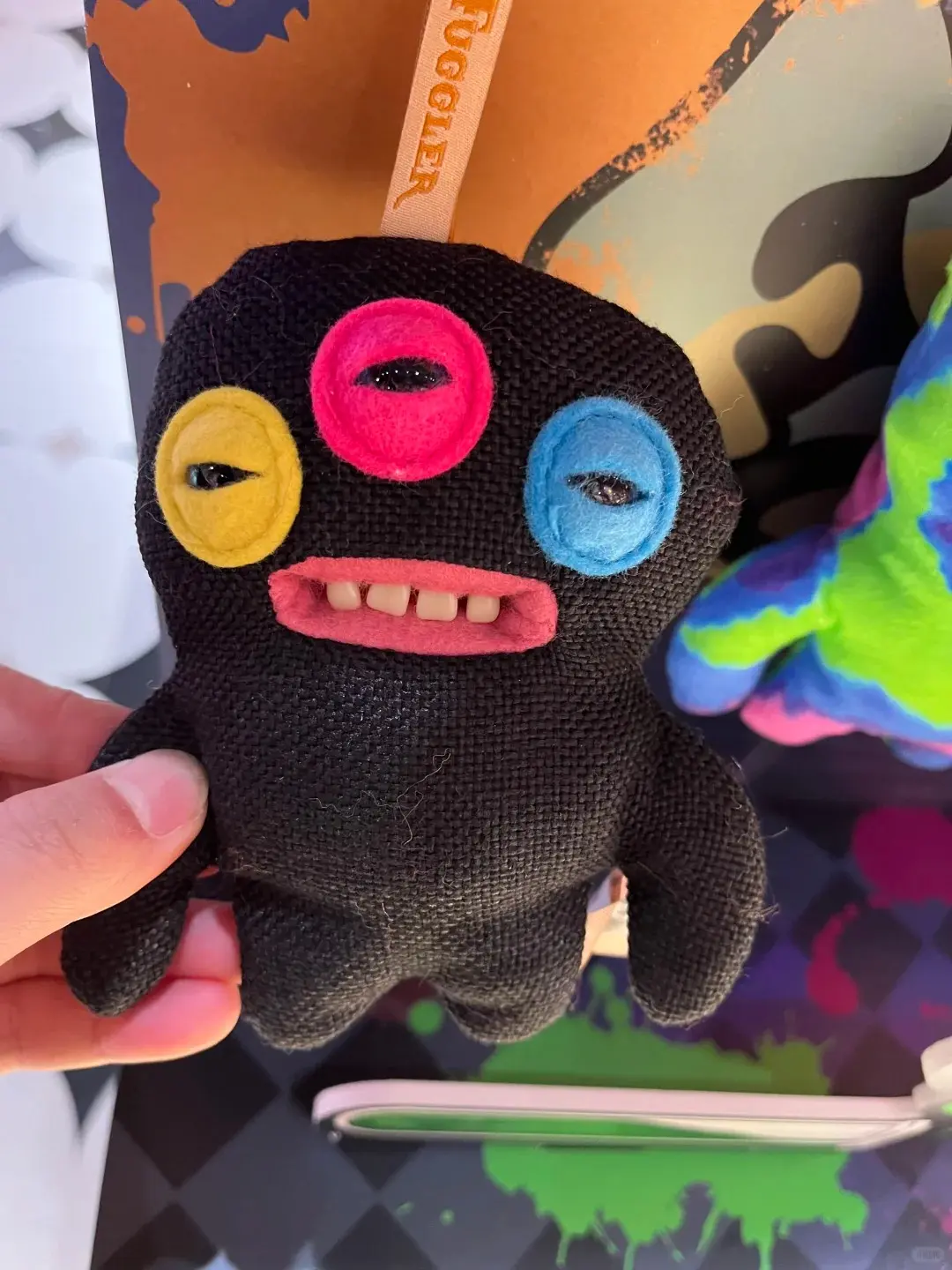 Fuggler Cute Tooth Monster v6 Generation Ultra-Soft Plush Keychain ...