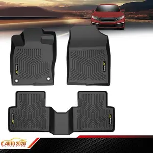 TPE 3D Floor Mats Front & 2nd Seat Fits 16-20 Honda Insight Honda Civic Coupe/Sedan