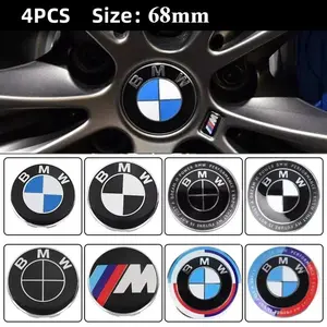 68mm Wheel Center Hub Caps Compatible with BMW 1/3/4/5/6/7 Series, X3 X5 X6 X7 & Classic Models (E36 E39 E46 E60 E90)