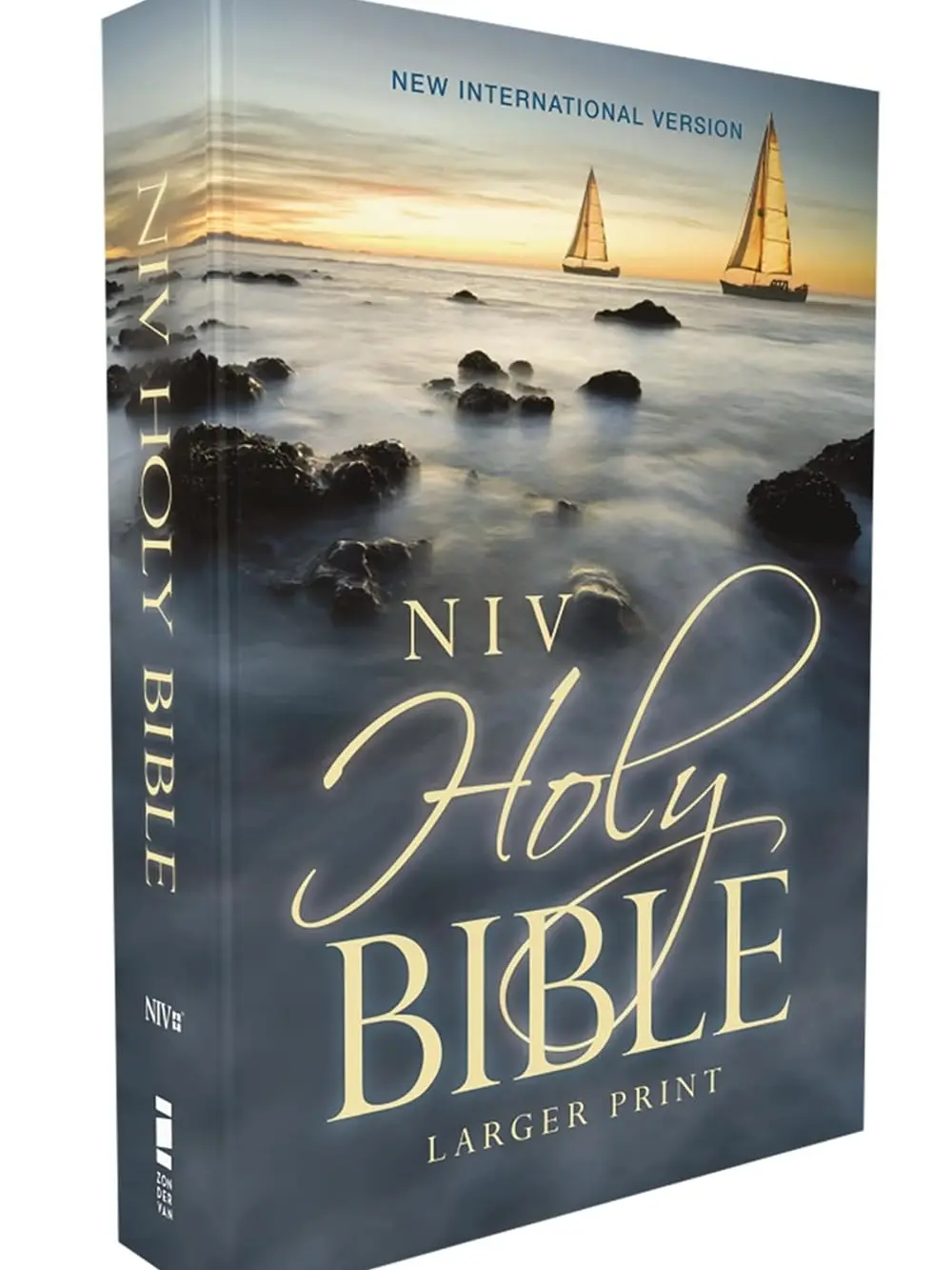 NIV, Holy Bible, Larger Print, Economy Edition, Paperback, Blue, Comfort Print