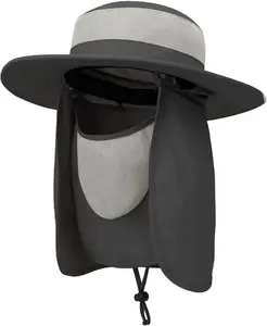 Outdoor Sun Hat UPF 50 Protection  Fishing hat  Cover Summer  Flap Hat