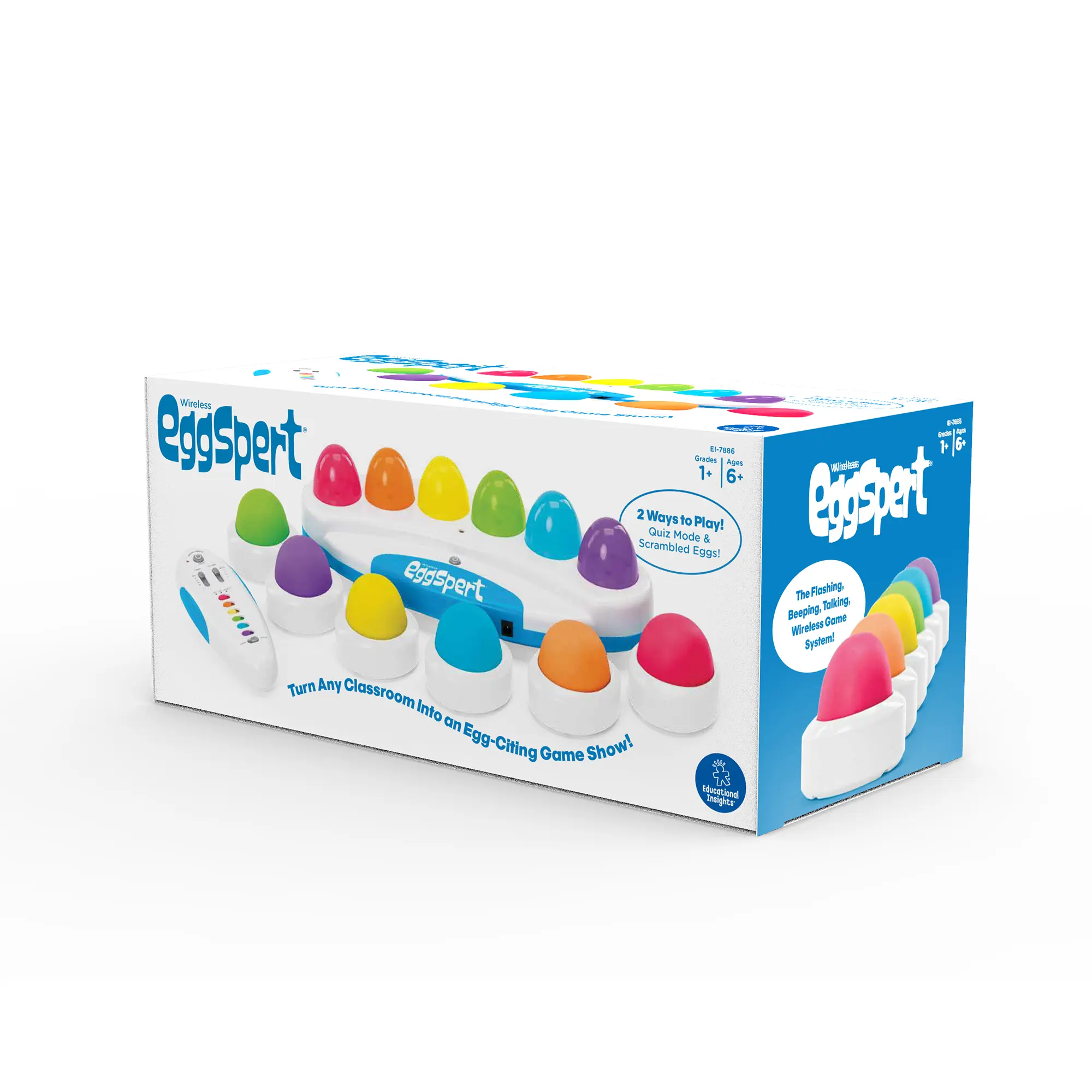 Educational Insights Wireless Eggspert 2.4 GHz - Classroom Games and Buzzers, Teacher and Classroom Must Haves, Back to School Supplies