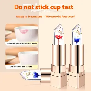 Temperature-Changing Lipstick, Natural Moisturizing, Color-Adjusting Lip Makeup, Changes Color Based on Body Temperature and PH Value, Non-Transfer, Long-Lasting Moisturization Aesthetic Blend Gloss Lipgloss Water Proof