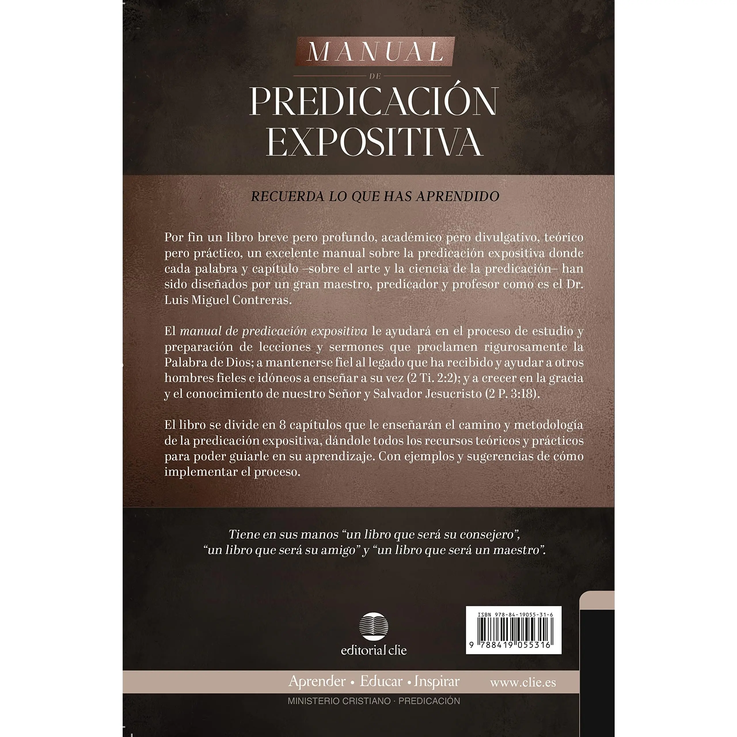 Manual de Predicación expositiva: Recuerda lo que has aprendido