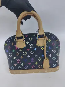 Pre-owned Louis Vuitton canvas Shoulder Bags Alma PM in Multicolore Takashi Murakami (BF 12Z) XP01275