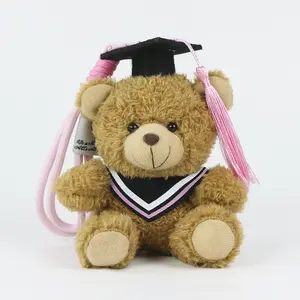 Graduation Bear Keychain Gift for Friends | Teddy with Cap Design Keepsake for Commencement Celebration | Charming Token for Adult Classmates Besties | US Proud Graduate Present