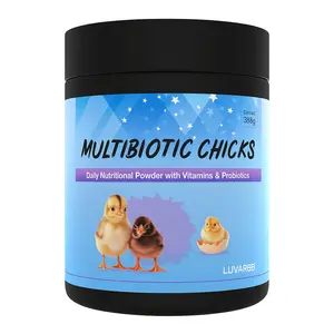 Multivitamins Powder for Chicks -Probiotics + Prebiotics + Electrolytes Growth Support 350Gr