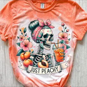 Just peachy bleached tee Tshirt Summer Womenswear