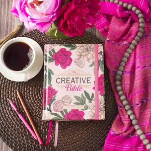 KJV Holy Bible, My Creative Bible, Faux Leather Hardcover - Ribbon Marker, King James Version, Pink Printed Floral (KJV Creative Editions)